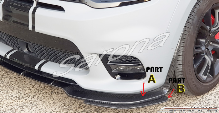 Custom Jeep Grand Cherokee  SUV/SAV/Crossover Front Add-on Lip (2017 - 2021) - Call for price (Part #JP-034-FA)